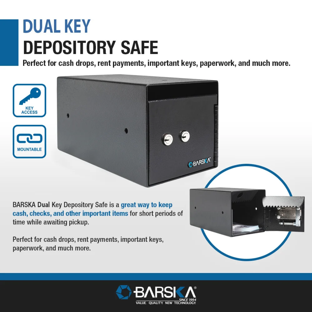 Barska Dual Key Depository Safe | BAR-AX13708 - Image 6