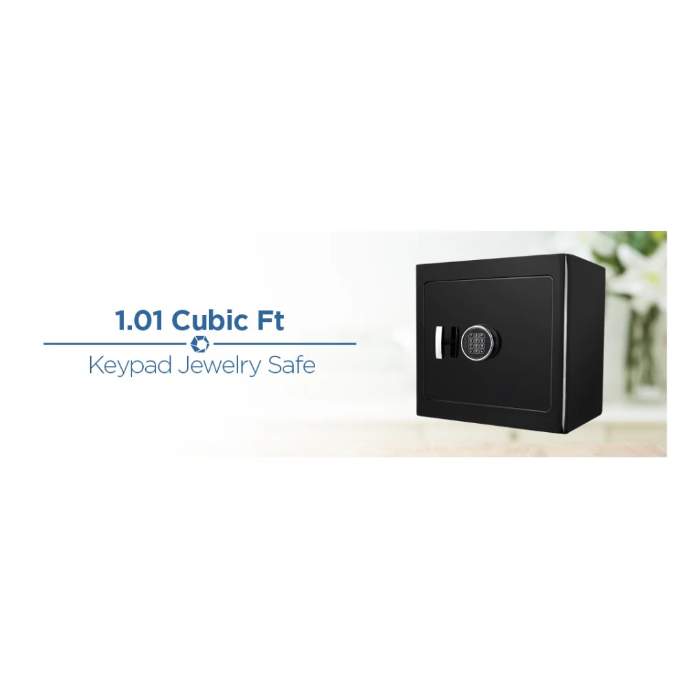 Barska Black Keypad Jewelry Safe Black Interior | BAR-AX13106 - Image 8