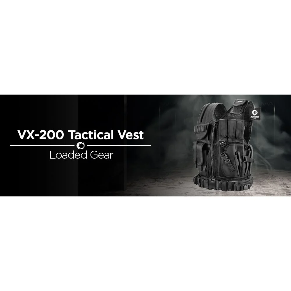 Barska Loaded Gear Tactical Vest VX-200 (Black) Right Hand | BAR-BI12018 - Image 11