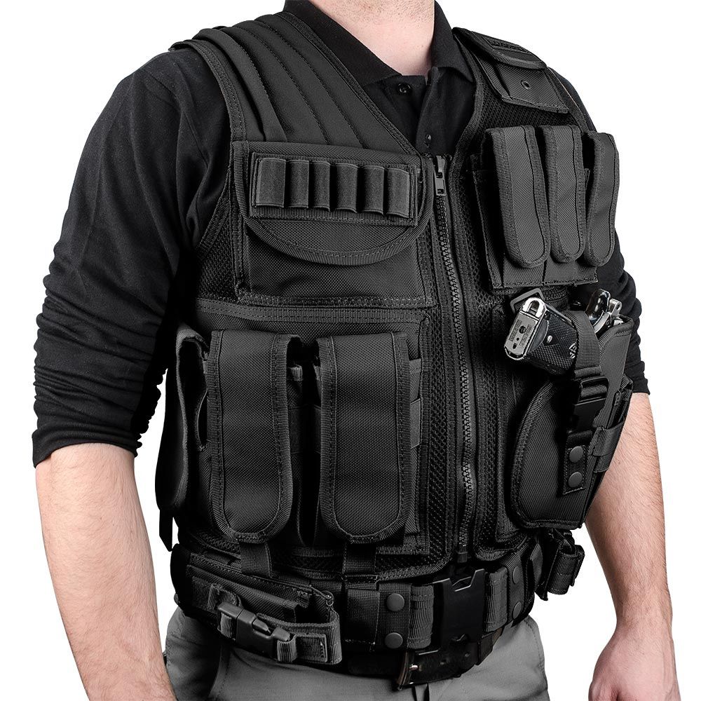 Barska Loaded Gear Tactical Vest VX-200 (Black) Right Hand | BAR-BI12018 - Image 6