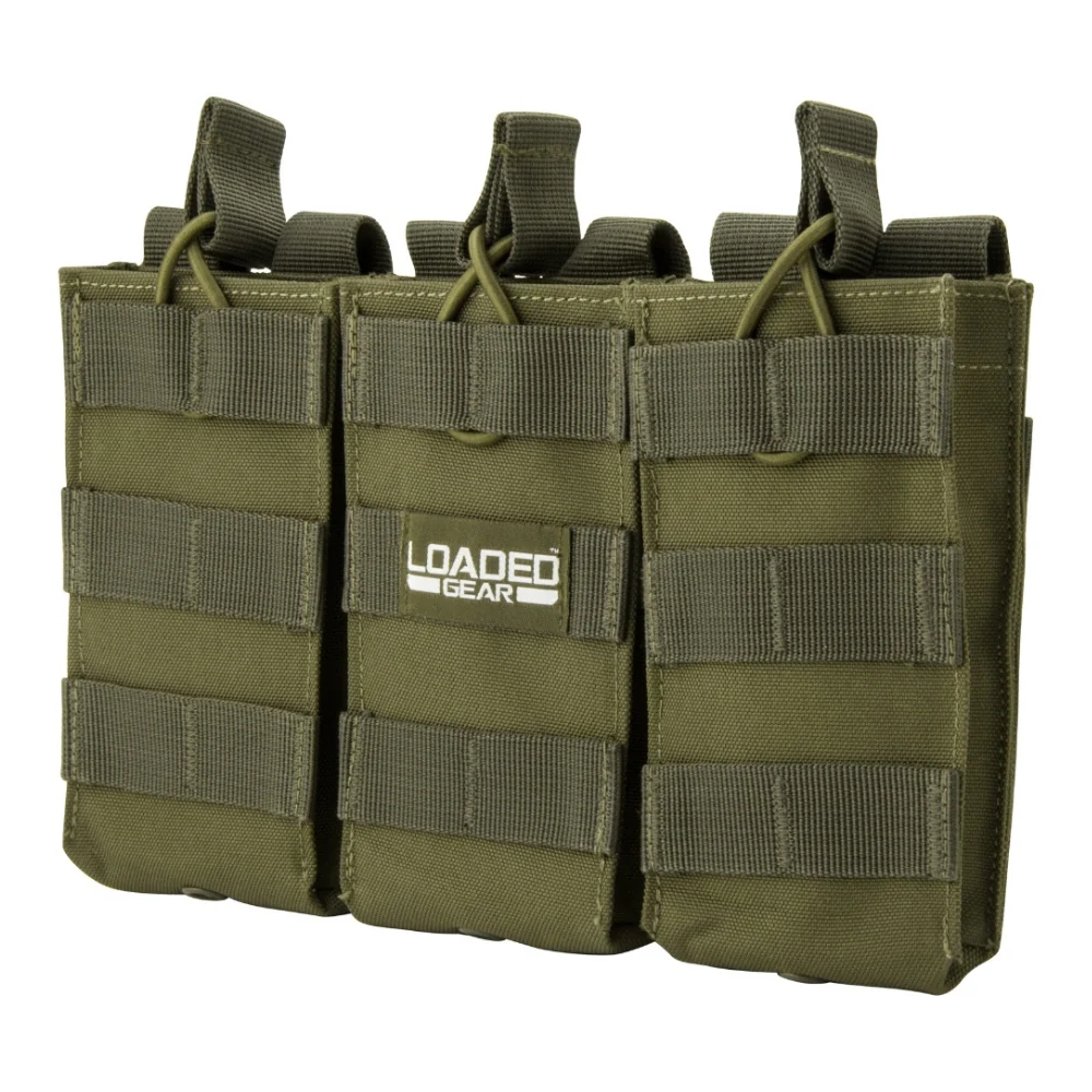 Barska Loaded Gear CX-200 Triple Magazine Pouch (OD Green) | BAR-BI12276 - Image 2
