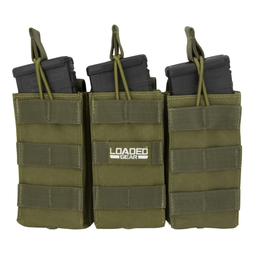Barska Loaded Gear CX-200 Triple Magazine Pouch (OD Green) | BAR-BI12276 - Image 3