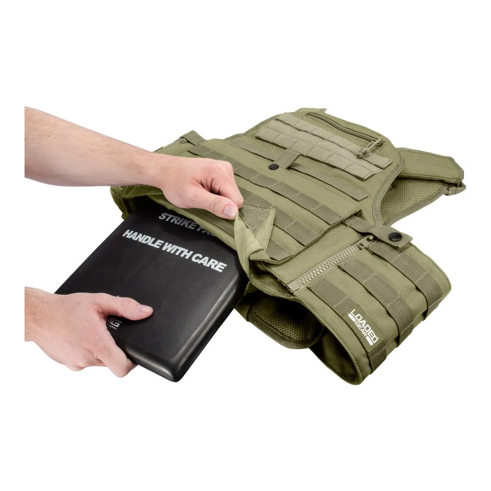 Barska MOLLE Plate Carrier Tactical Vest VX-500 Loaded Gear OD Green | BAR-BI12290 - Image 6