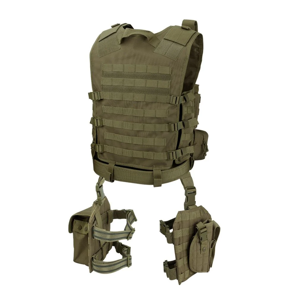 Barska Loaded Gear VX-100 Tactical Vest and Leg Platforms (OD Green) | BAR-BI12330