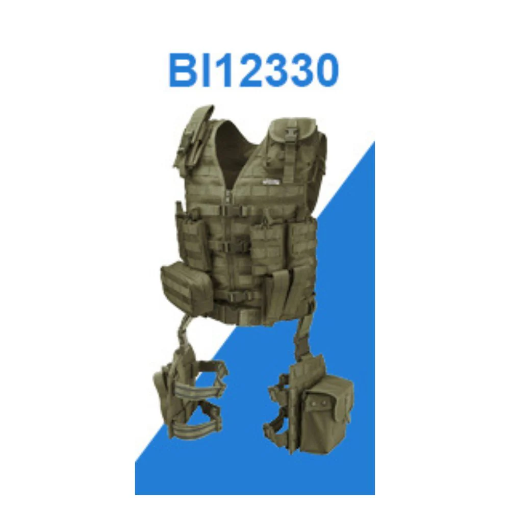 Barska Loaded Gear VX-100 Tactical Vest and Leg Platforms (OD Green) | BAR-BI12330 - Image 4