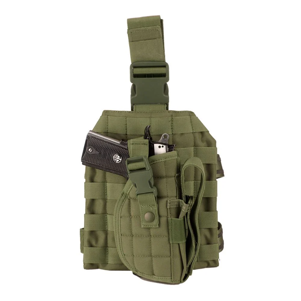 Barska Loaded Gear VX-100 Tactical Vest and Leg Platforms (OD Green) | BAR-BI12330 - Image 6