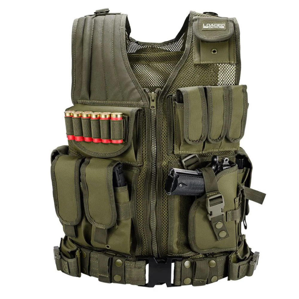 Barska Loaded Gear Tactical Vest VX-200 (OD Green) | BAR-BI12332 - Image 4