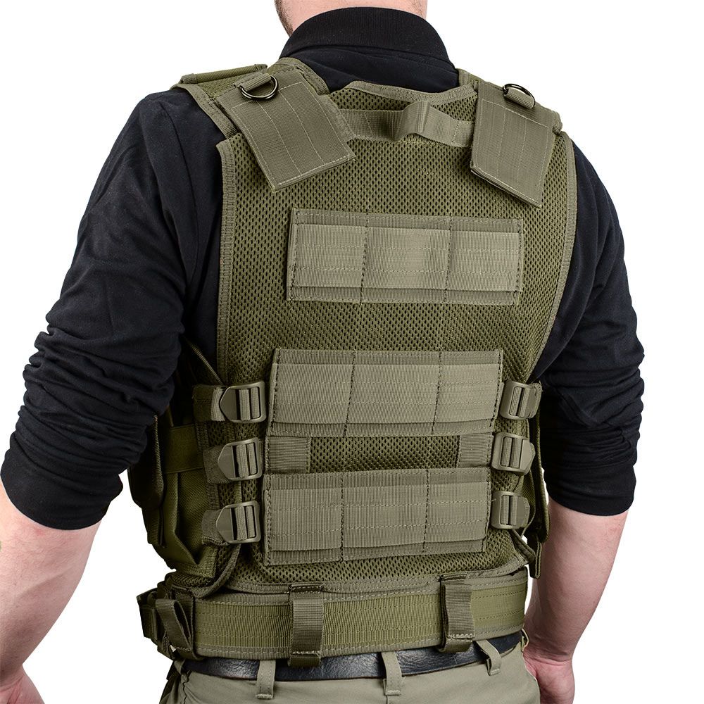 Barska Loaded Gear Tactical Vest VX-200 (OD Green) | BAR-BI12332 - Image 8