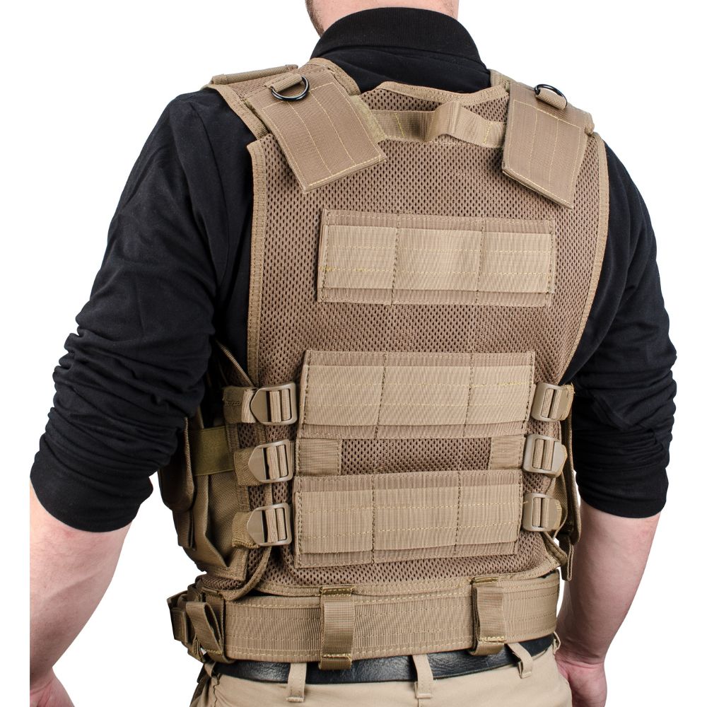 Barska Loaded Gear Tactical Vest VX-200 Tan (Dark Earth) | BAR-BI12346 - Image 8