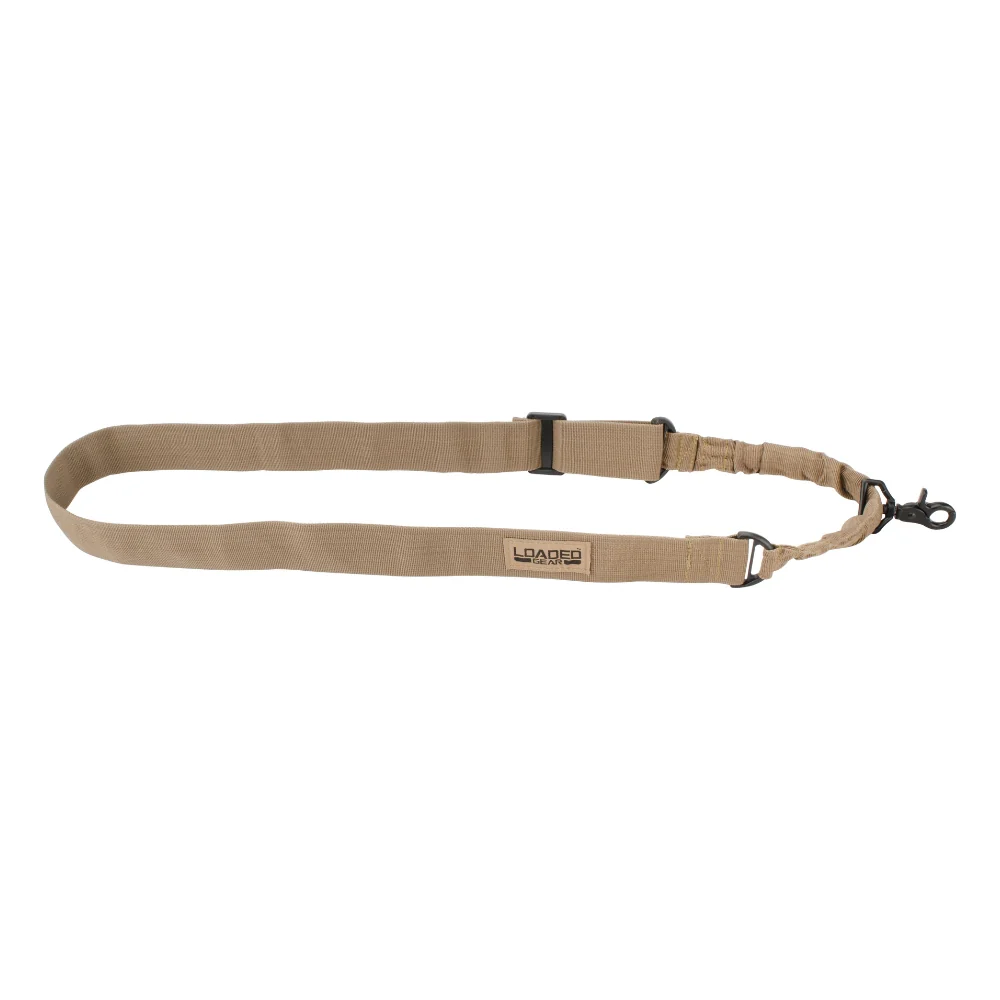 Barska Loaded Gear CX-100 Tan Tactical Single Point Rifle Sling | BAR-BI12788