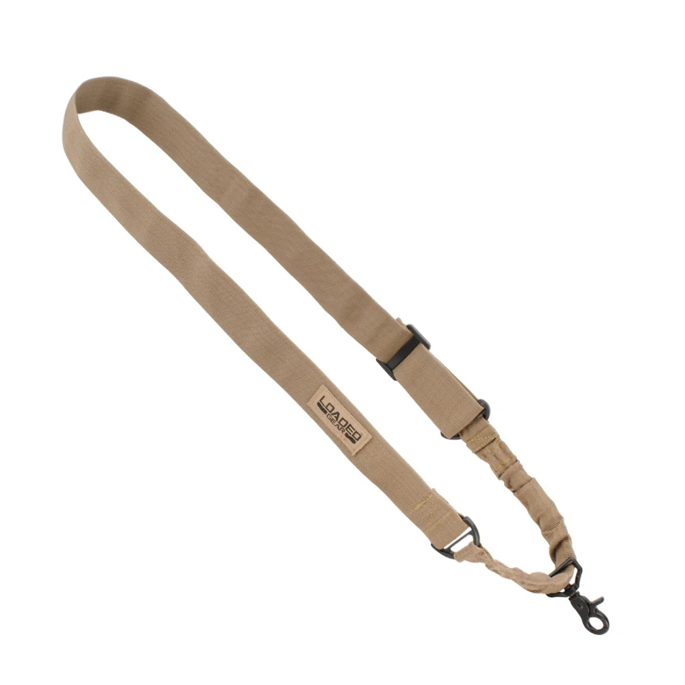 Barska Loaded Gear CX-100 Tan Tactical Single Point Rifle Sling | BAR-BI12788 - Image 2