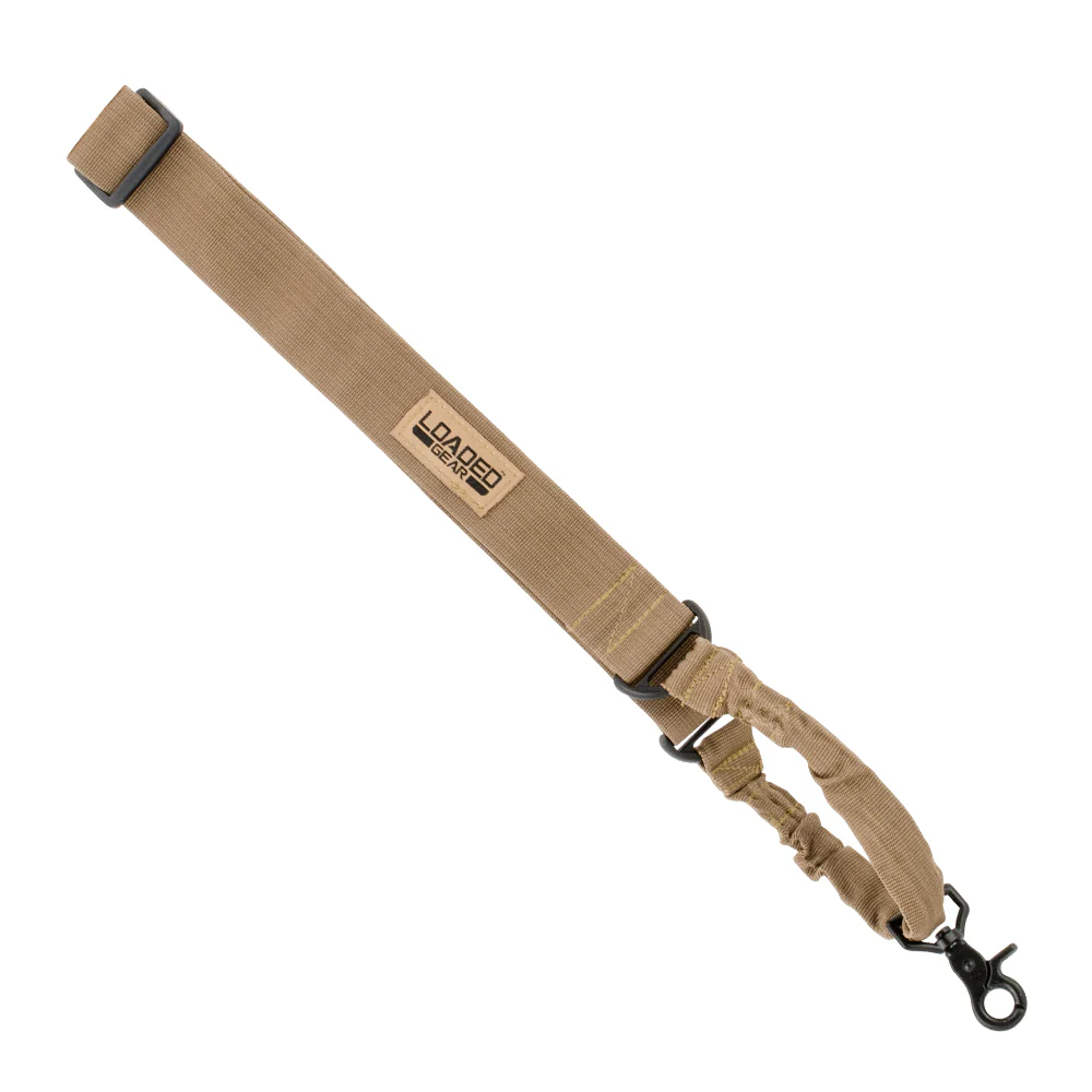 Barska Loaded Gear CX-100 Tan Tactical Single Point Rifle Sling | BAR-BI12788 - Image 4