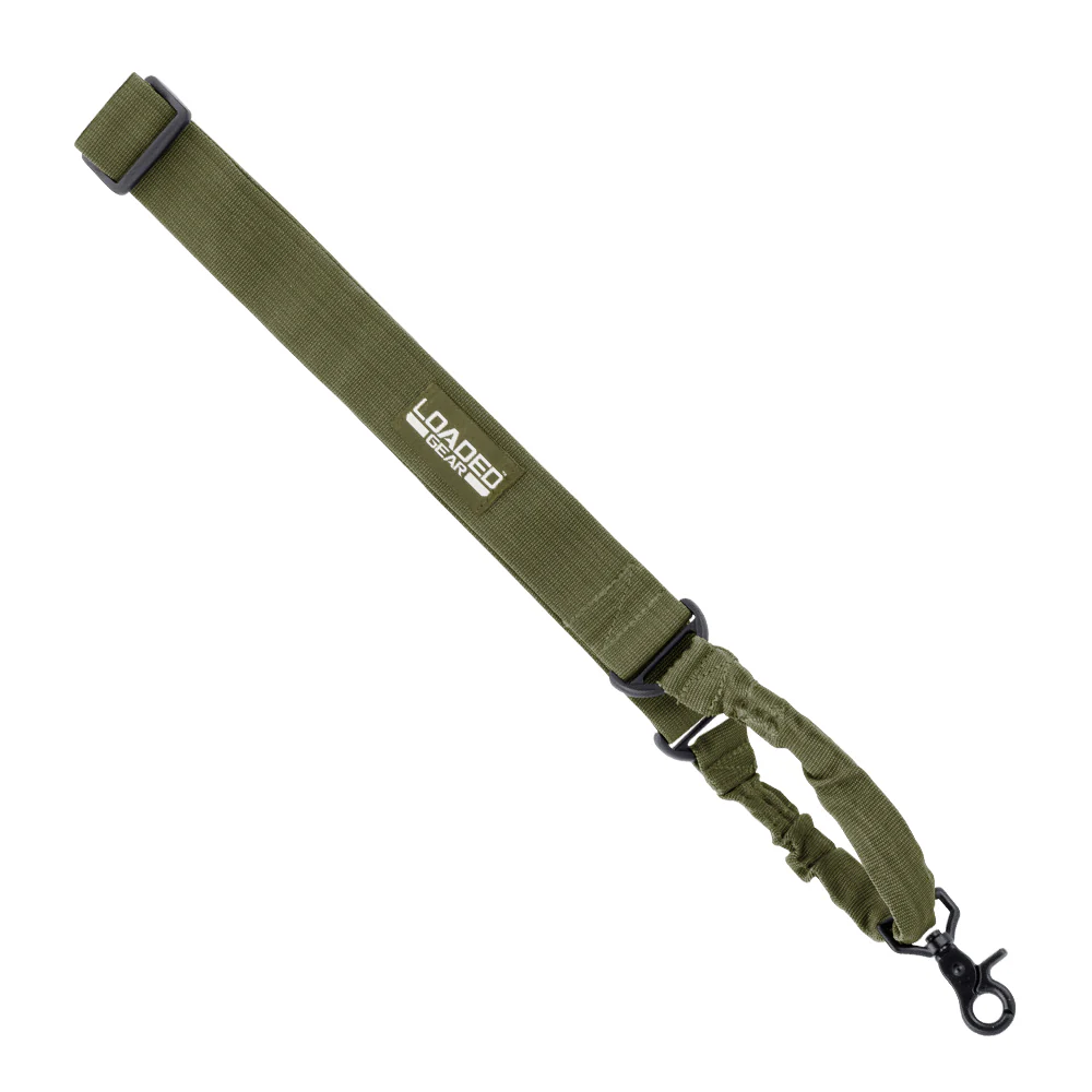 Barska Loaded Gear CX-100 OD Green Tactical Single Point Rifle Sling | BAR-BI12790 - Image 2