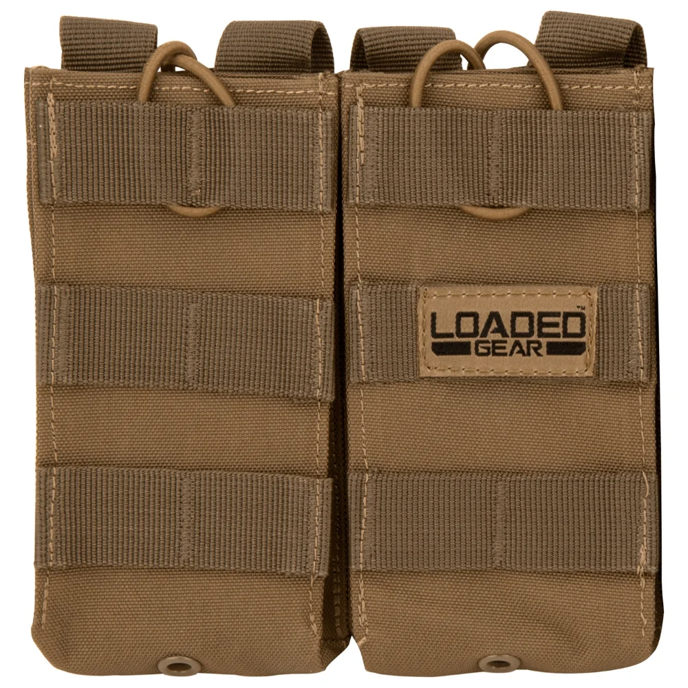 Barska Loaded Gear CX-850 Double Magazine Pouch (FDE) | BAR-BI13002