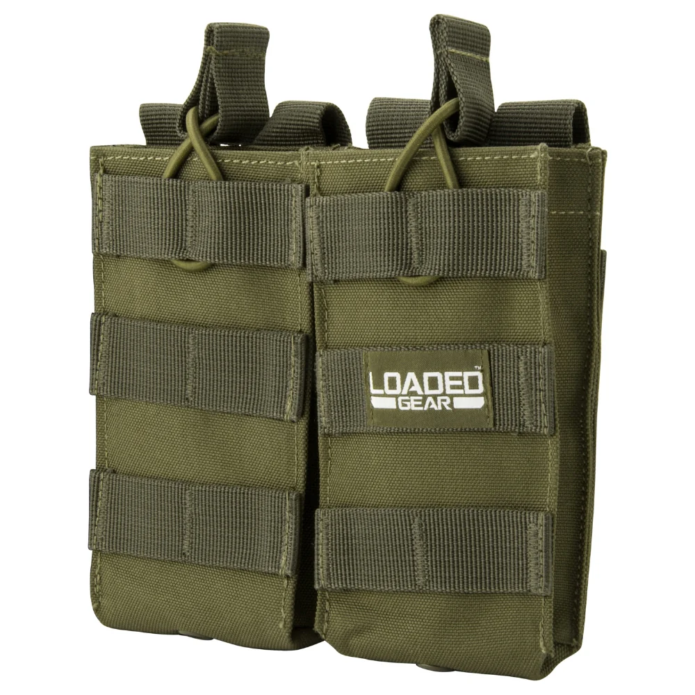 Barska Loaded Gear CX-850 Double Magazine Pouch (OD Green) | BAR-BI13004