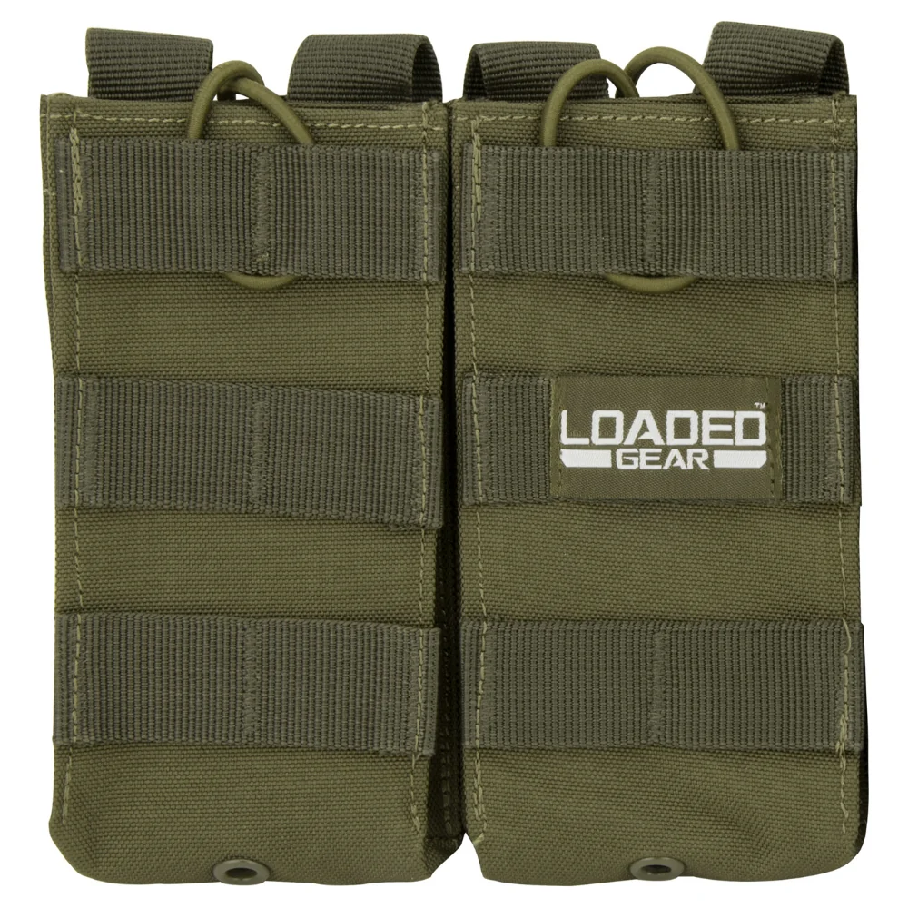 Barska Loaded Gear CX-850 Double Magazine Pouch (OD Green) | BAR-BI13004 - Image 2