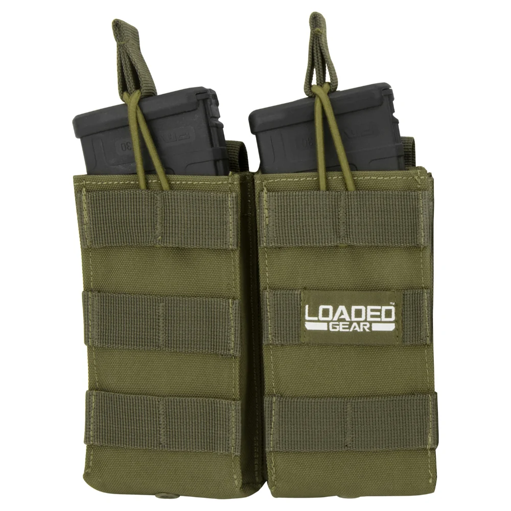 Barska Loaded Gear CX-850 Double Magazine Pouch (OD Green) | BAR-BI13004 - Image 4