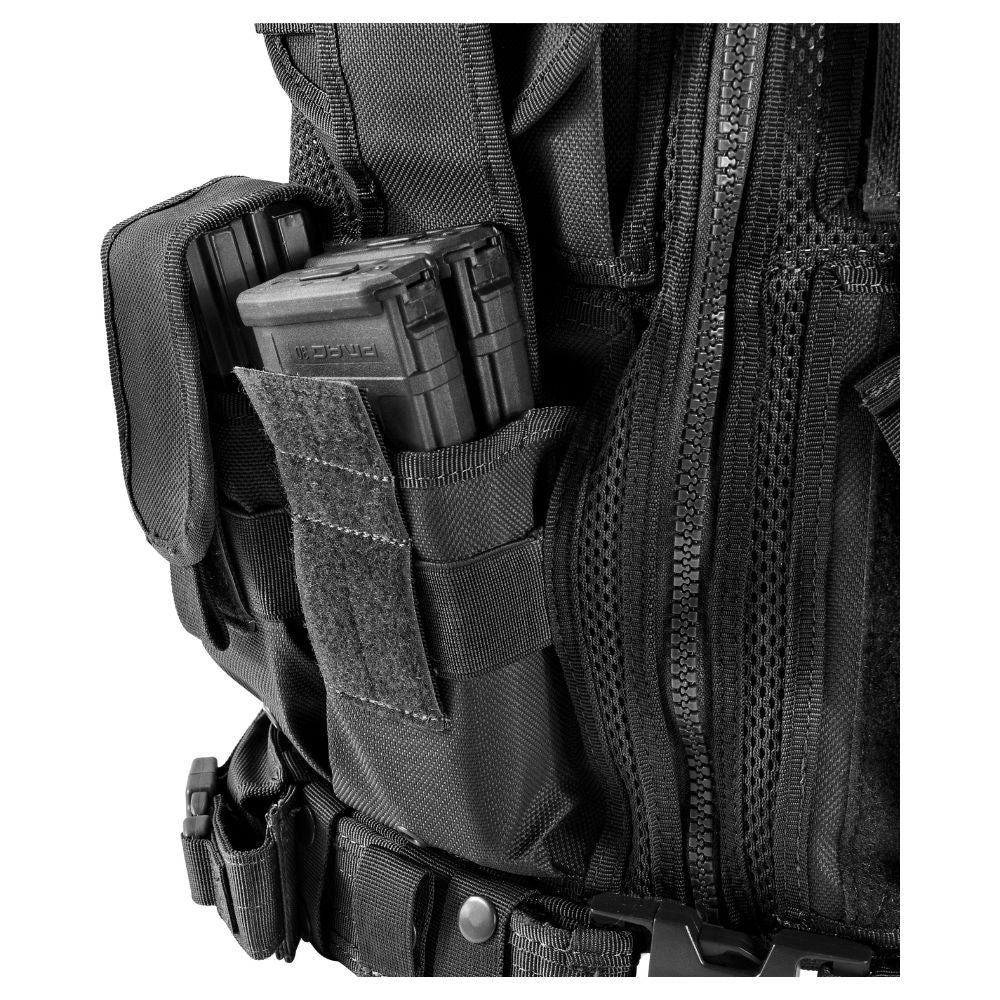 Barska Loaded Gear Plus Size Tactical Vest VX-200 (Black) Right Hand | BAR-BI13196 - Image 5
