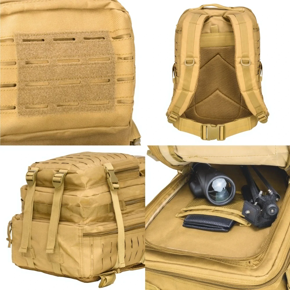 Barska Loaded Gear GX-700 Large Tactical Backpack with MOLLE (Dark Earth) | BAR-BI14088 - Image 9