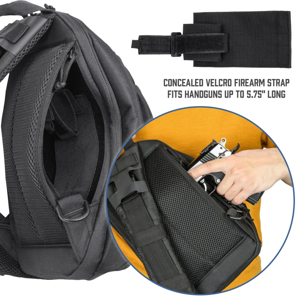 Barska Loaded Gear GX-800 Tactical Crossbody Sling Bag | BAR-BI14090 - Image 9