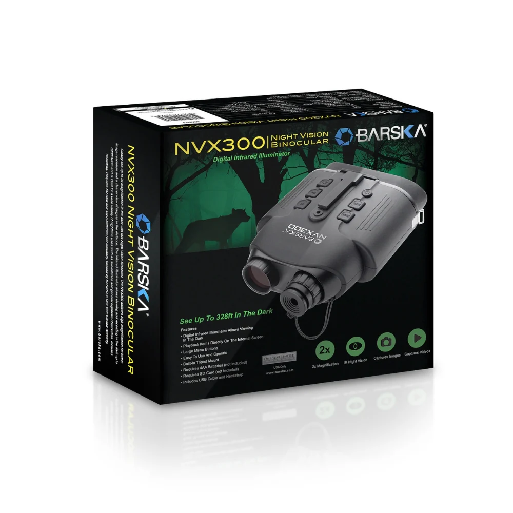 Barska Night Vision NVX300 Infrared Illuminator Digital Binoculars | BAR-BQ13374 - Image 10