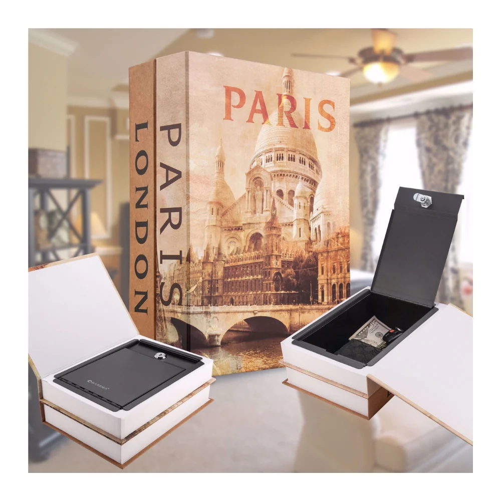 Barska Paris and London Dual Book Lock Box with Key Lock | BAR-CB12470 - Image 8