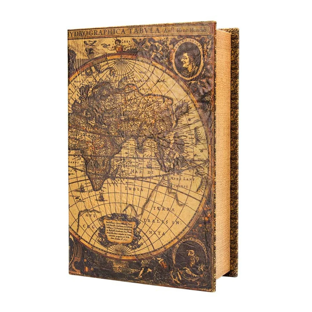 Barska Antique Map Book Lock Box | BAR-CB12480