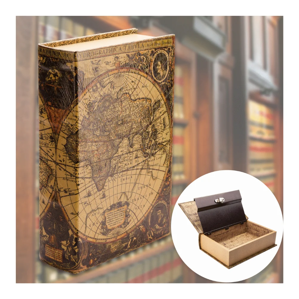 Barska Antique Map Book Lock Box | BAR-CB12480 - Image 8