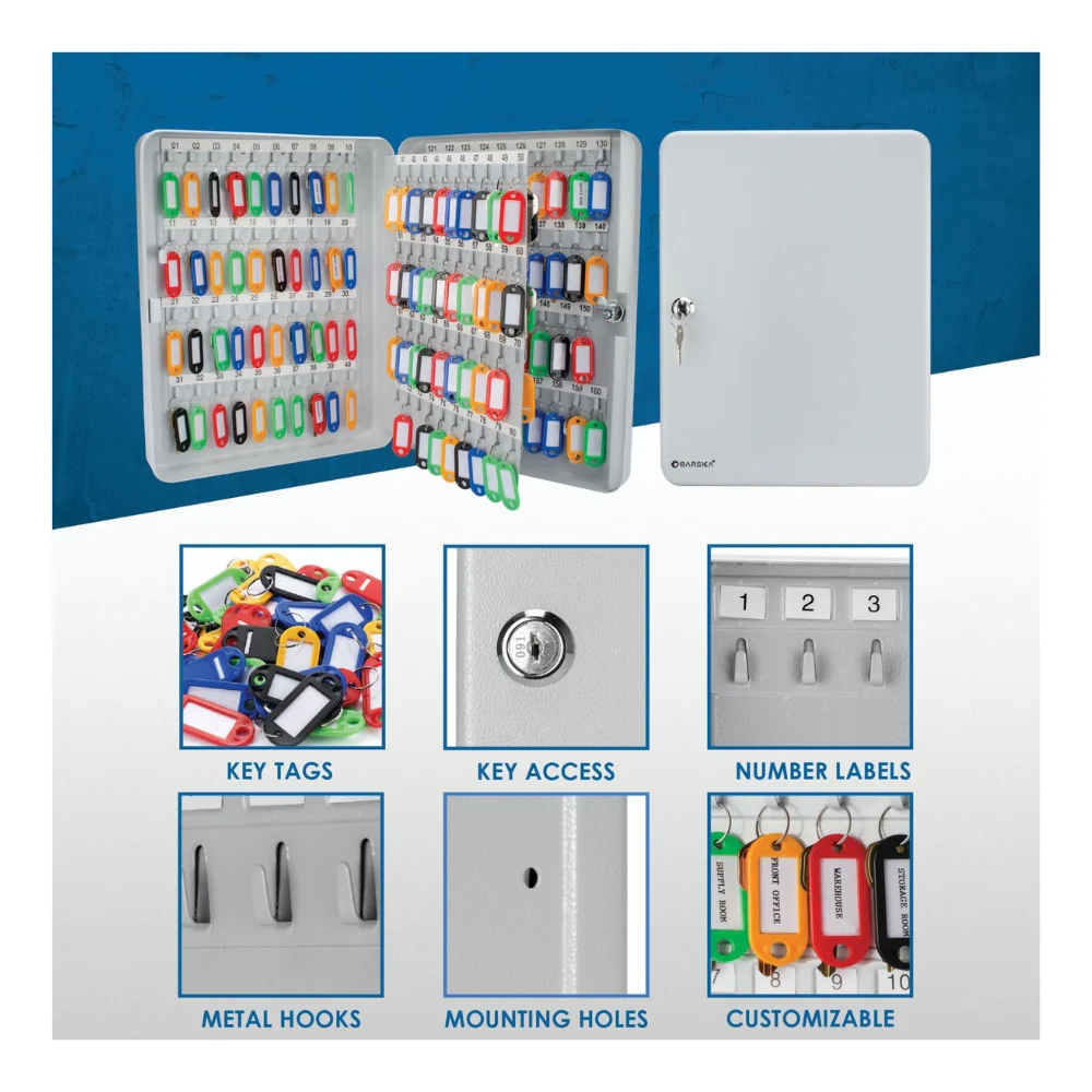 Barska 160 Position Key Cabinet with Key Lock | BAR-CB12488 - Image 7