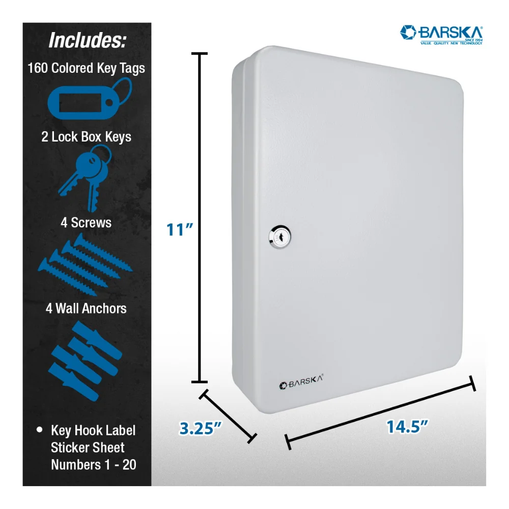 Barska 160 Position Key Cabinet with Key Lock | BAR-CB12488 - Image 9