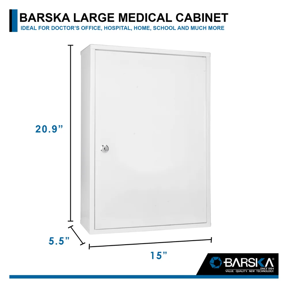 Barska Large Medical Cabinet | BAR-CB12824 - Image 4