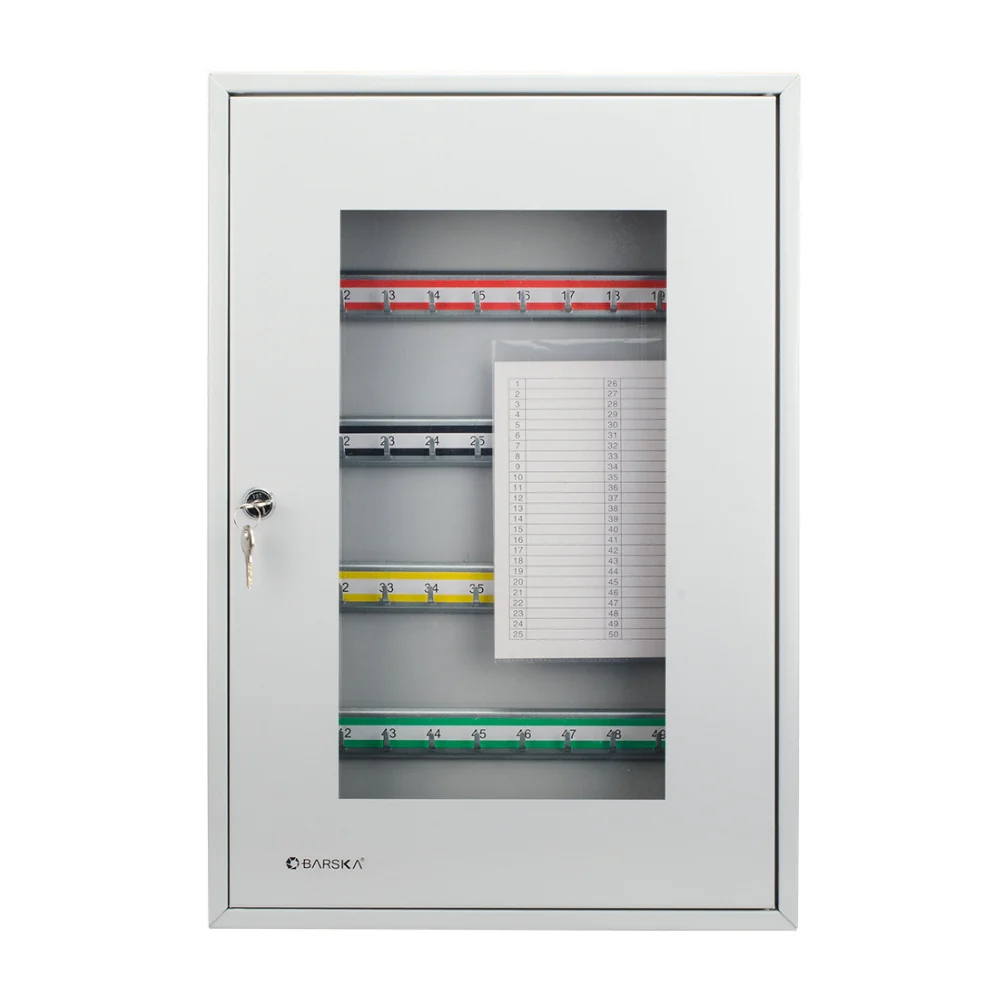 Barska 50 Position Key Cabinet with Glass Door | BAR-CB12950 - Image 2