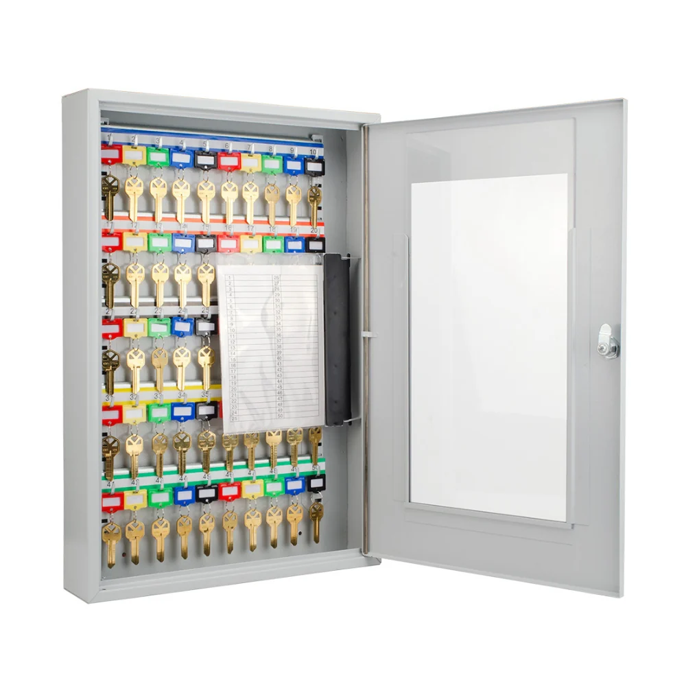 Barska 50 Position Key Cabinet with Glass Door | BAR-CB12950 - Image 4