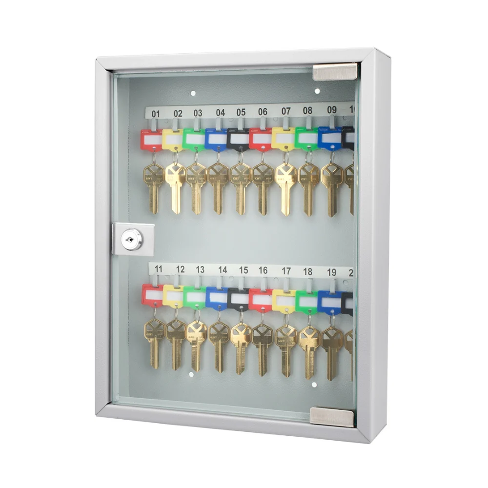 Barska 20 Position Key Cabinet with Glass Door | BAR-CB12952