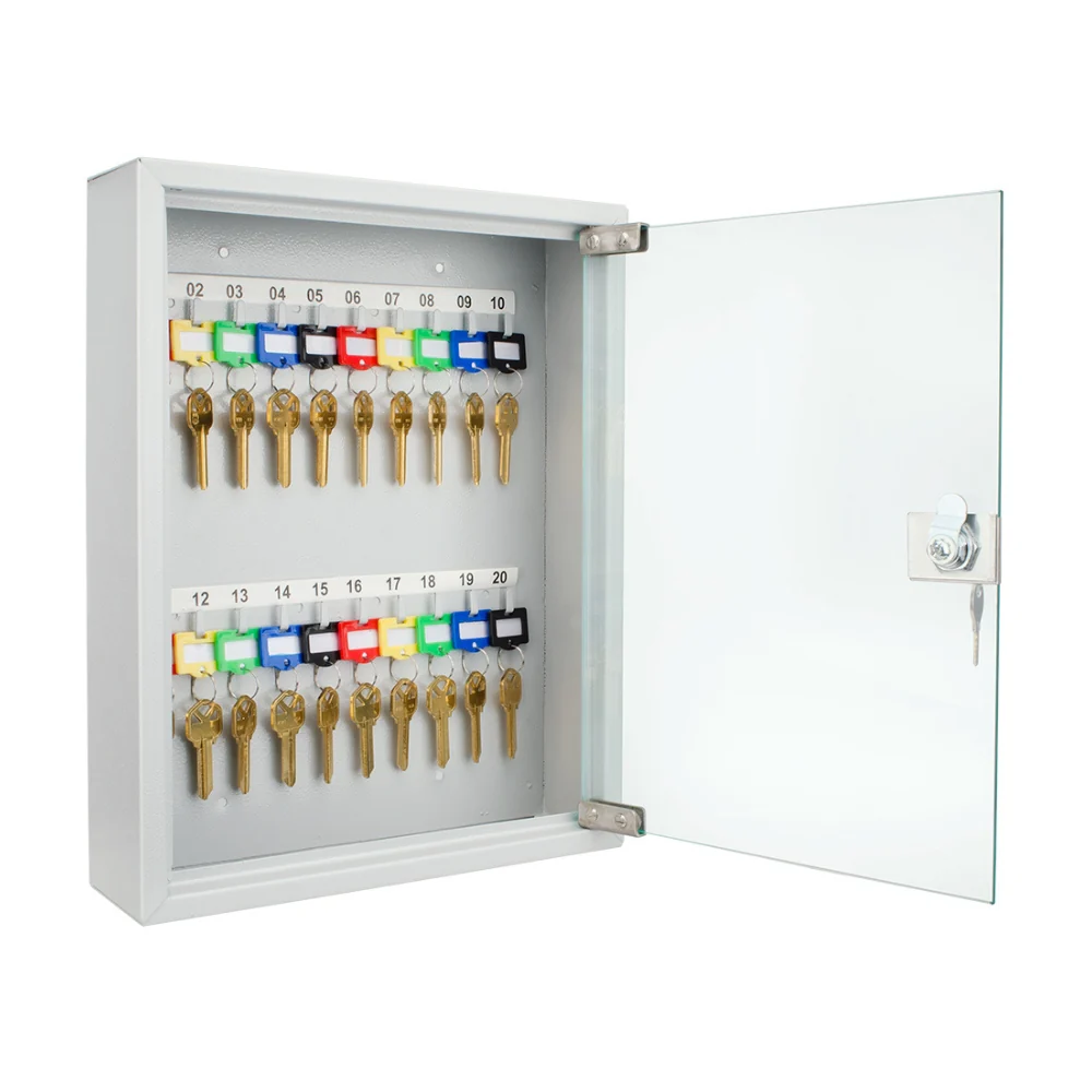 Barska 20 Position Key Cabinet with Glass Door | BAR-CB12952 - Image 2