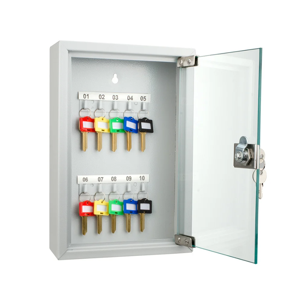 Barska 10 Position Key Cabinet with Glass Door | BAR-CB12986 - Image 3