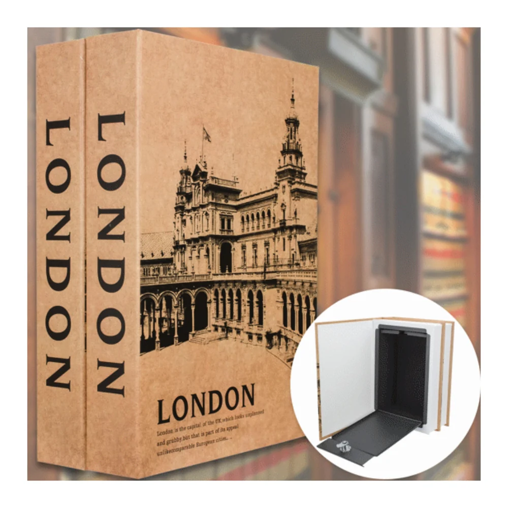 Barska London Dual Diversion Book Lock Box with Key Lock | BAR-CB13056 - Image 9