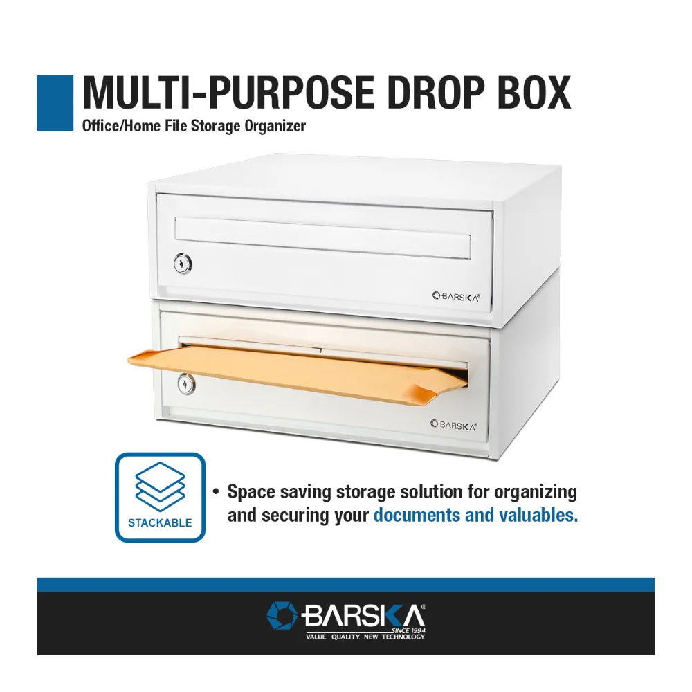 Barska Desktop Drop Box with Key Lock | BAR-CB13118 - Image 9