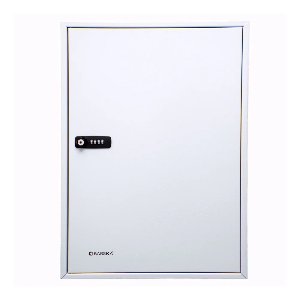 Barska 100 Keys Adjustable Key Cabinet with Combination Lock Grey | BAR-CB13560