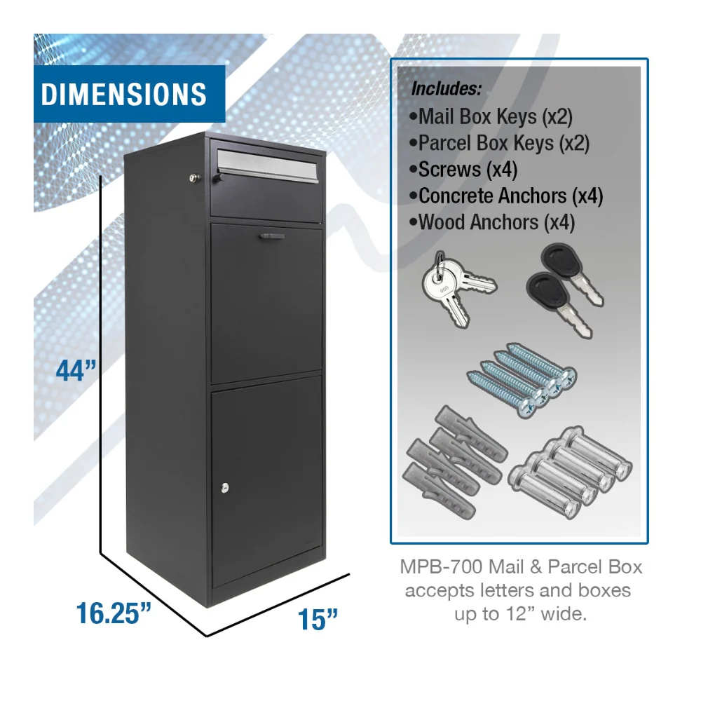 Barska MPB-700 Mail and Parcel Box | BAR-CB13704 - Image 5