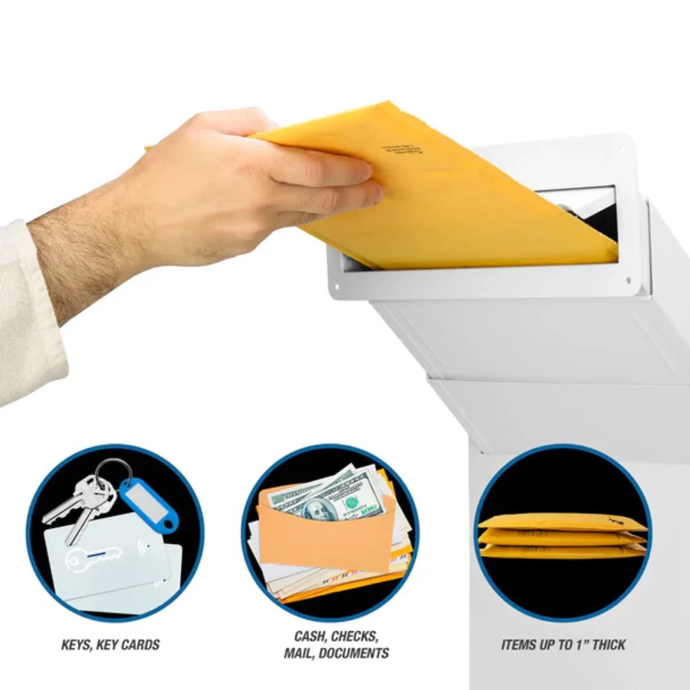 Barska Through-The-Wall Drop Box with Adjustable Chute | BAR-CB13954 - Image 11