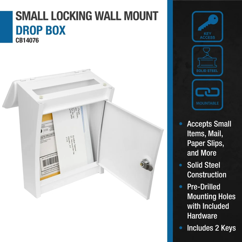 Barska Small Locking Wall Mount Drop Box | BAR-CB14076 - Image 6