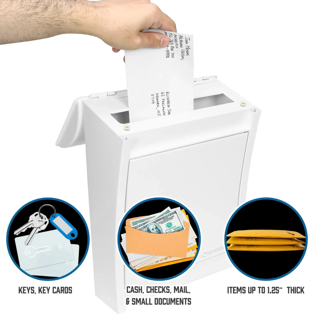 Barska Small Locking Wall Mount Drop Box | BAR-CB14076 - Image 7