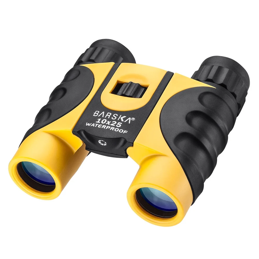 Barska 10x25mm Colorado Yellow Waterproof Compact Binoculars | BAR-CO10696