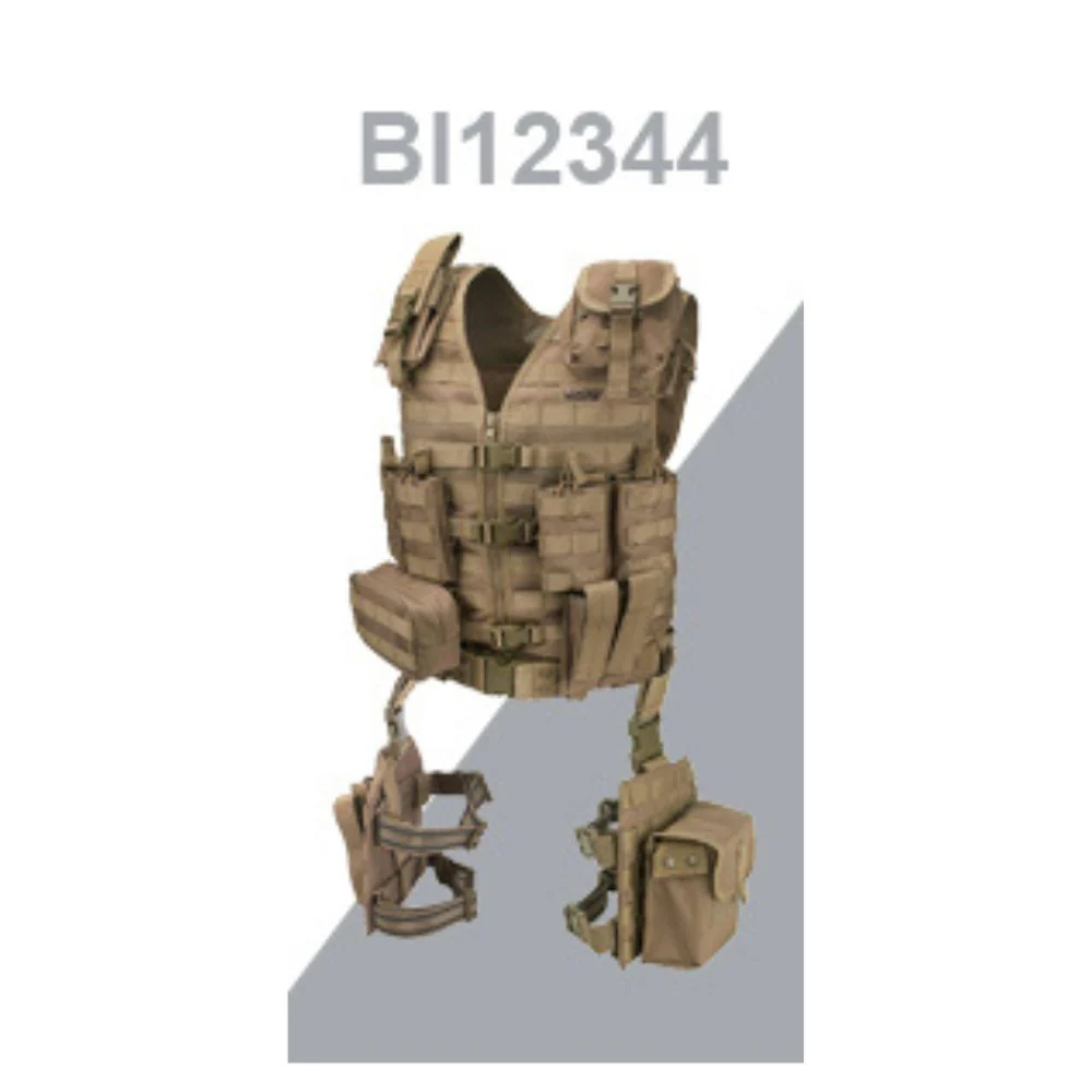 Barska Loaded Gear VX-100 Tactical Vest and Leg Platforms (Flat Dark Earth) | BAR-BI12344 - Image 4