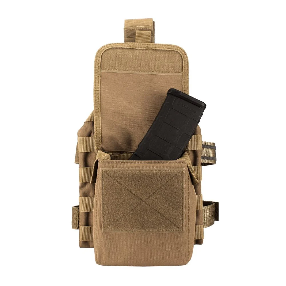 Barska Loaded Gear VX-100 Tactical Vest and Leg Platforms (Flat Dark Earth) | BAR-BI12344 - Image 6