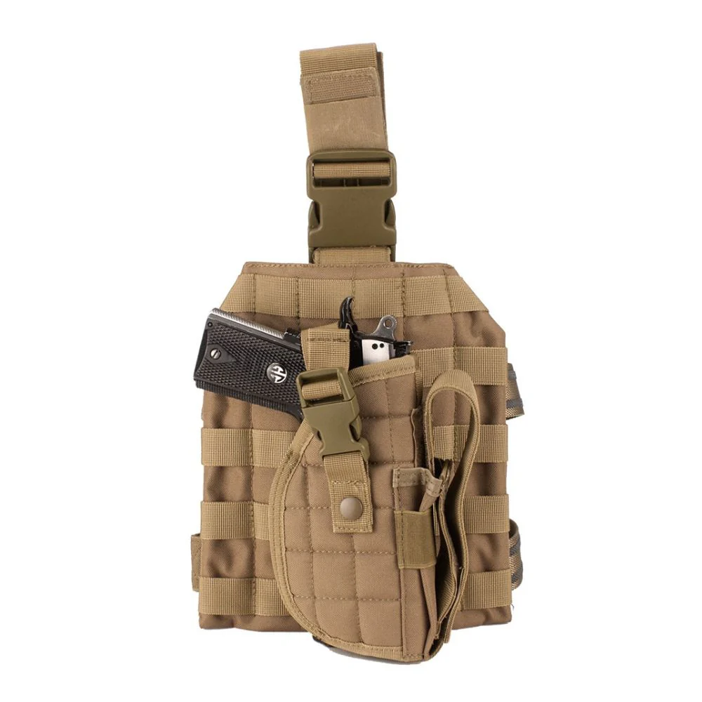 Barska Loaded Gear VX-100 Tactical Vest and Leg Platforms (Flat Dark Earth) | BAR-BI12344 - Image 7