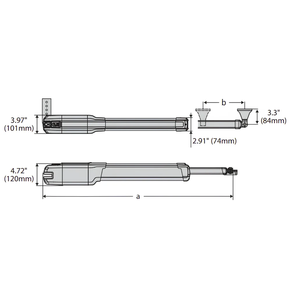 BFT P935128-00003 KUSTOS BT B40 USA Swing Gate Operator Only - Image 2