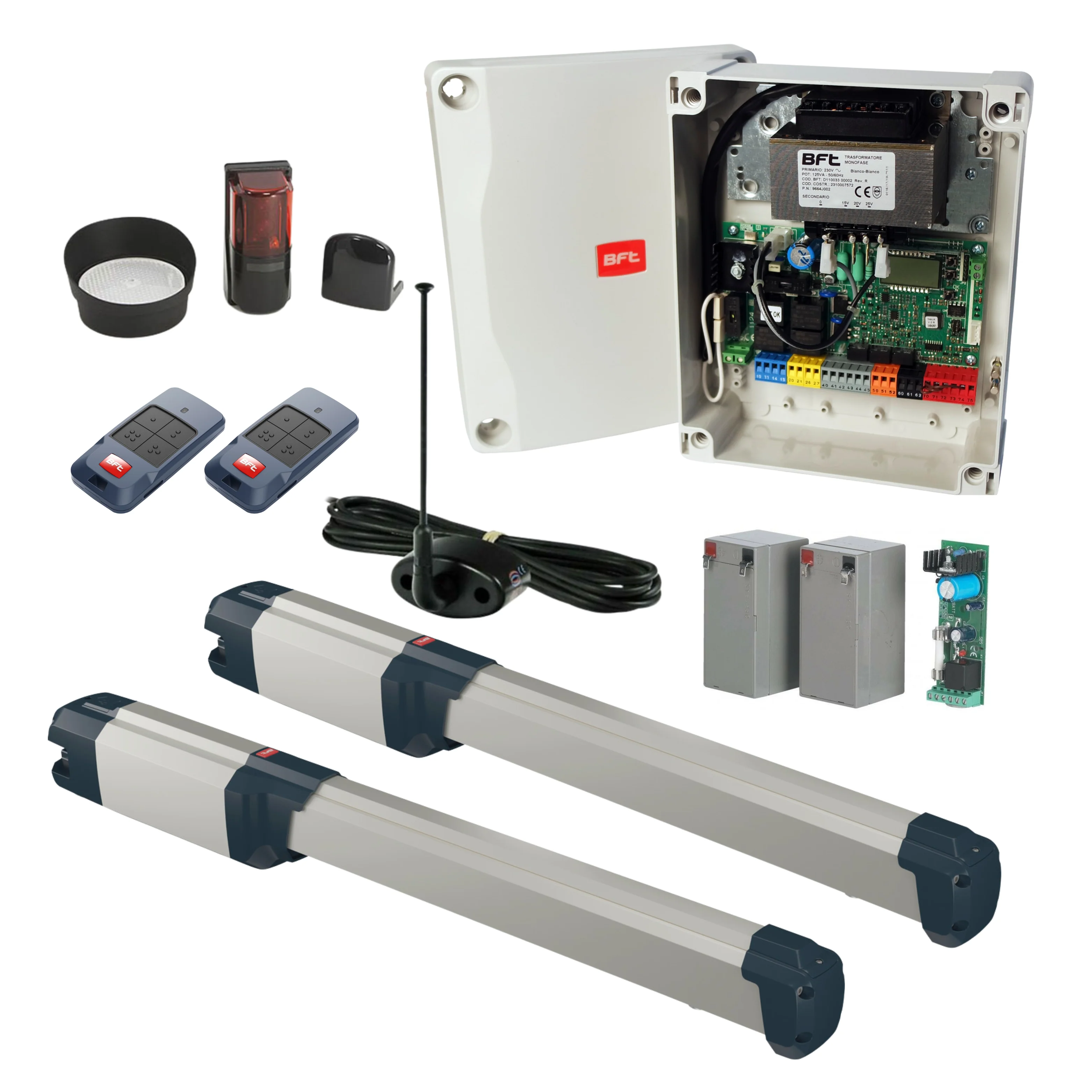 BFT Phobos BT B40 Dual Swing Gate Opener Kit | BFT-K-PHOBOS-D