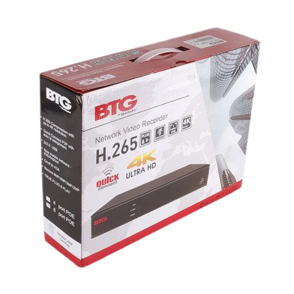 BTG H.265 5MP 8ch NVR with 8ch POE | BTG-BTG-NVR/8NX - Image 5